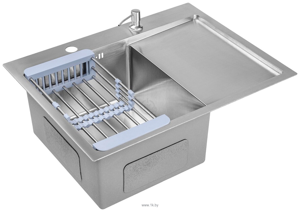 Фотографии Saniteco 6550-L + Spike F9S07000 (хром, с сифоном, дозатором и коландером) Фотографии Saniteco 6550-L + Spike F9S07000 (хром, с сифоном, дозатором и коландером)