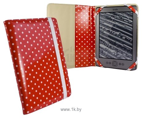 Фотографии Tuff-Luv Book Style Slim fabric case for Amazon Kindle Red (A1_60)