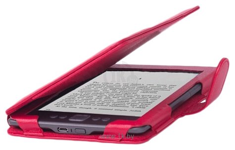 Фотографии CE Compass Red Leather Folio Case Cover For Amazon Kindle 4