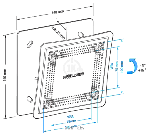 Фотографии Holder LCD-T1802М-B