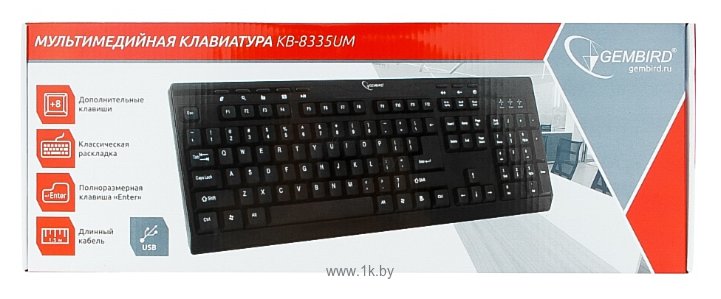 Фотографии Gembird KB-8335UM-BL black USB