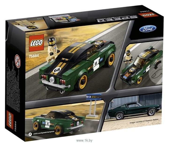 Фотографии LEGO Speed Champions 75884 1968 Ford Mustang Fastback