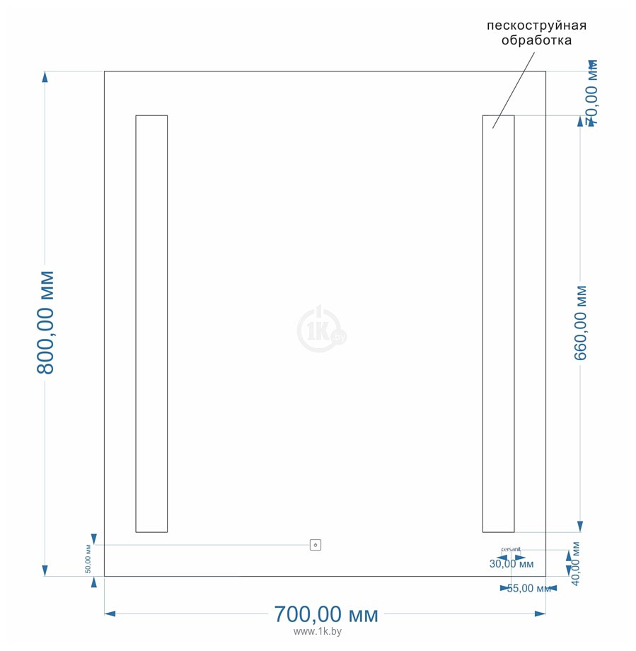 Фотографии Cersanit  020 base 70x80