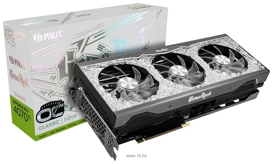 Фотографии Palit GeForce RTX 4070 Ti GameRock Classic OC 12GB (NED407TH19K9-1046G)