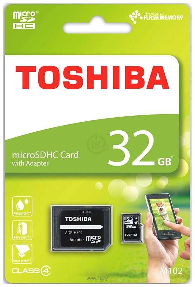 Фотографии Toshiba THN-M102K0320M2 microSDHC Class 4 32GB (с адаптером)