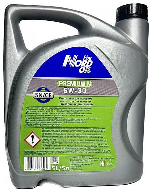 Фотографии Nord Oil Premium N 5W-30 SN/CF 5л