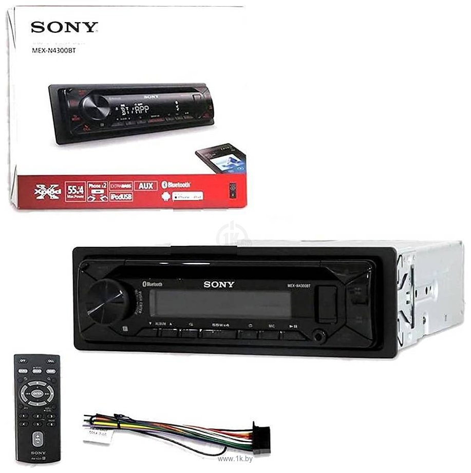 Автомагнитола Sony Mex-n4300bt. Sony Mex-n5300bt.