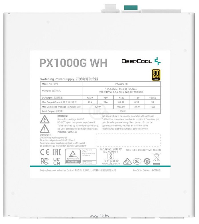 Фотографии DeepCool PX1000G WH