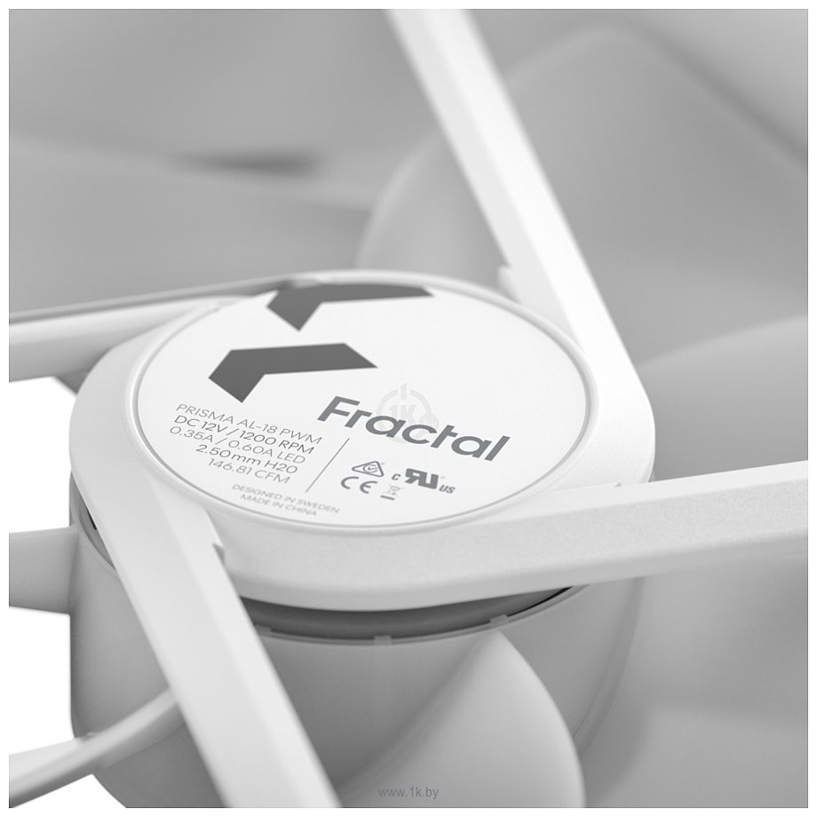 Фотографии Fractal Design Prisma AL-18 PWM FD-FAN-PRI-AL18-PWM-WT