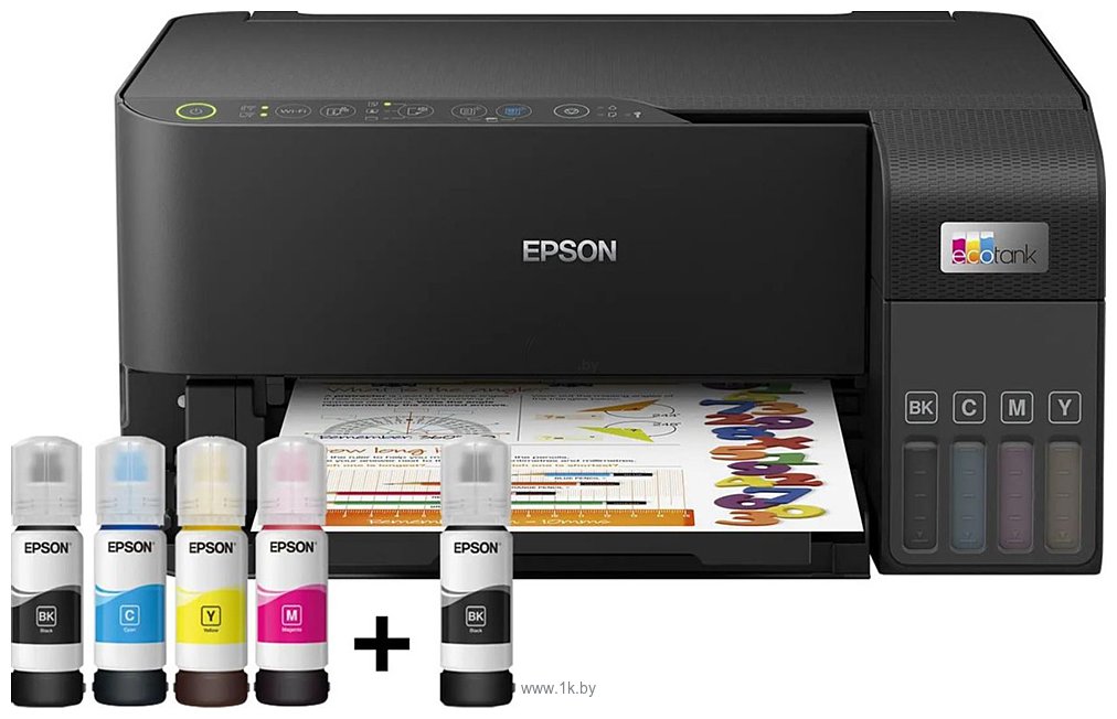 Фотографии Epson EcoTank L3550 (ресурс стартовых контейнеров 6600/5900, контейнер 103)