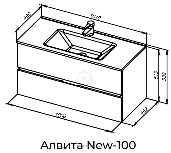 Фотографии Aquanet Алвита New 100 334188 (дуб веллингтон табак)