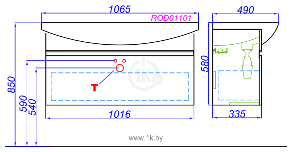 Фотографии Aqwella  Rodos ROD01101