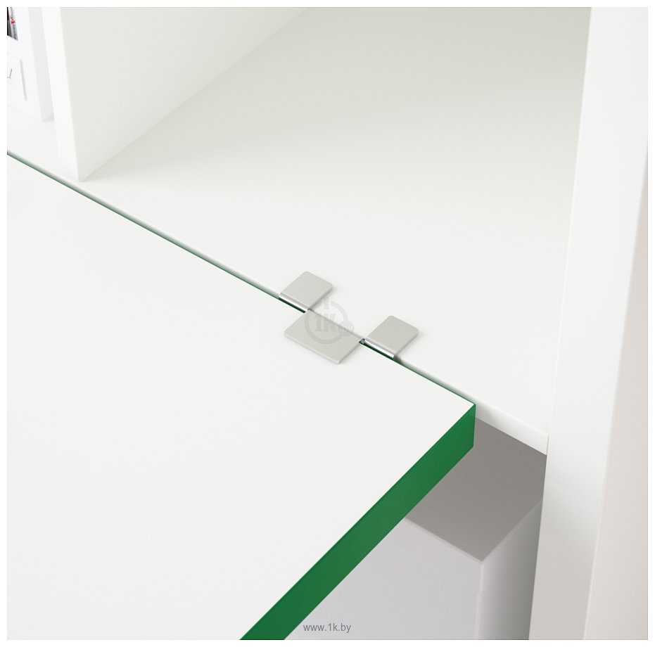 Фотографии Ikea Каллакс (белый/зеленый) (191.230.58)