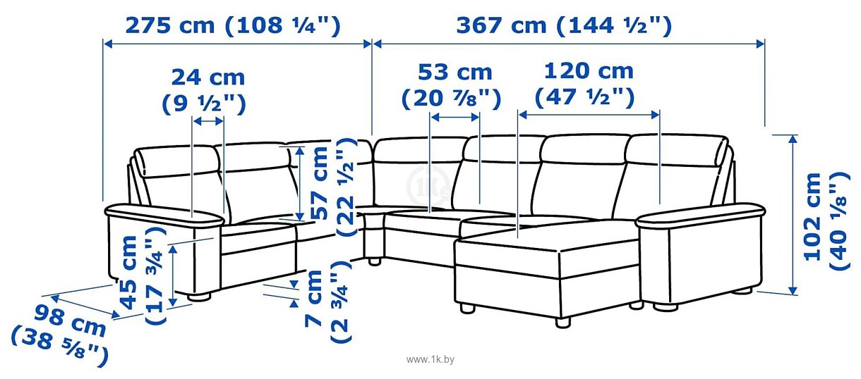 Фотографии Ikea Лидгульт 392.572.64 (гранн/бумстад темно-коричневый)