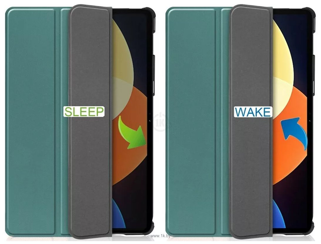 Фотографии JFK Smart Case для Xiaomi Pad 5 Pro 12.4 (зеленый)