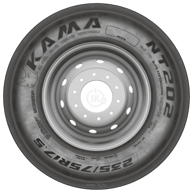 Фотографии Нижнекамскшина Кама NT 202 245/70 R19.5 141/140J (прицепная)