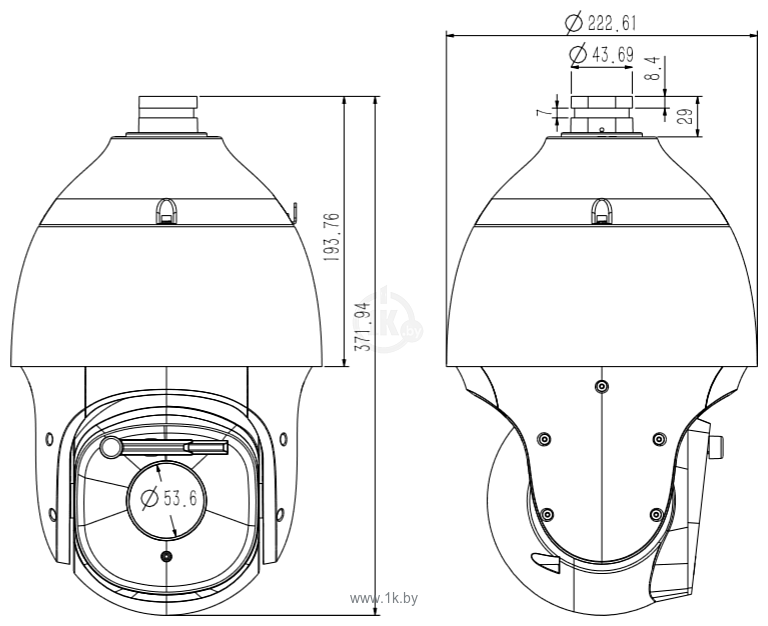 Фотографии Tiandy TC-H326M 44X/IW/A