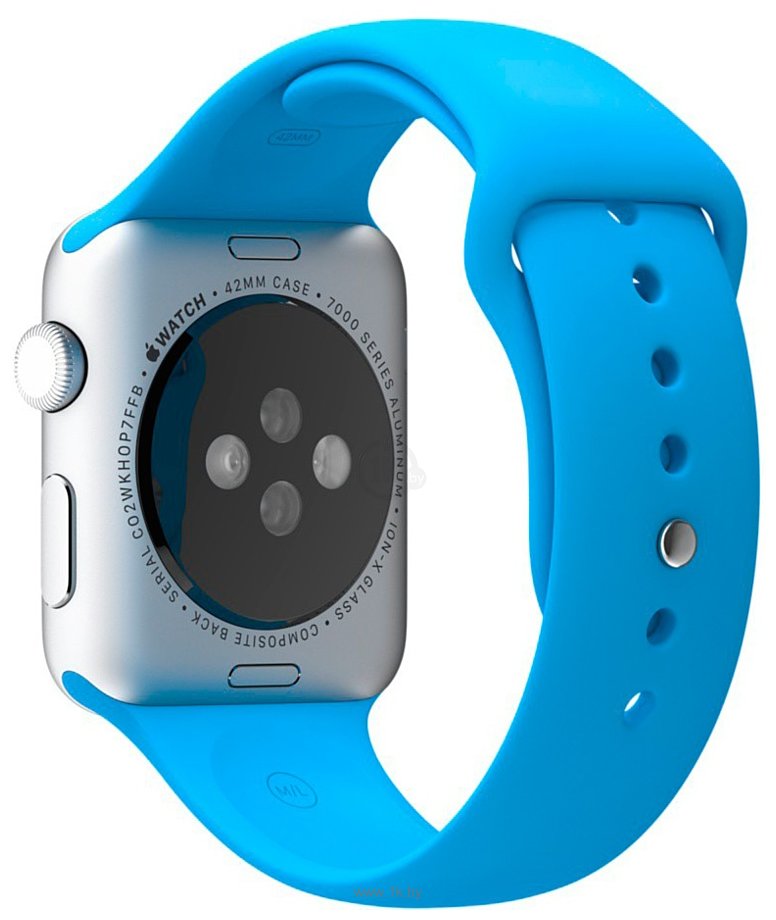 Фотографии Apple Watch Sport 42mm Silver with Blue Sport Band (MJ3Q2)