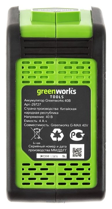 Фотографии Greenworks 2500407ub GD40LM45