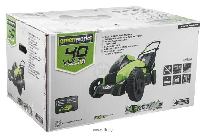 Фотографии Greenworks 2500407ub GD40LM45