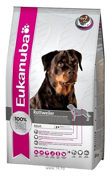 Фотографии Eukanuba Breed Specific Dry Dog Food For Rottweiler Chicken (2.5 кг)