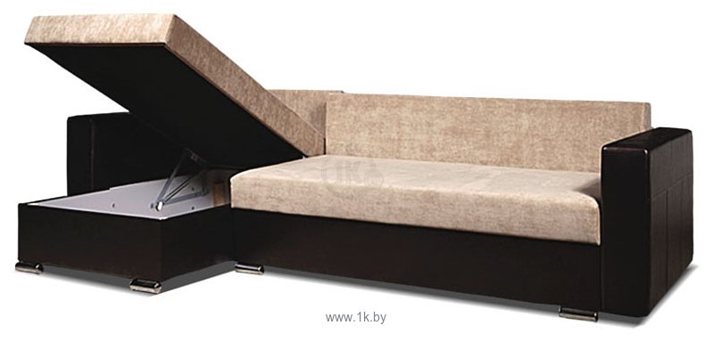 Фотографии Бобруйская фабрика мягкой мебели Олимп 3 (бежевый/коричневый)