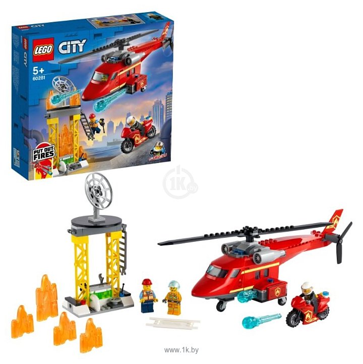 Фотографии LEGO City 60281 Спасательный пожарный вертолёт