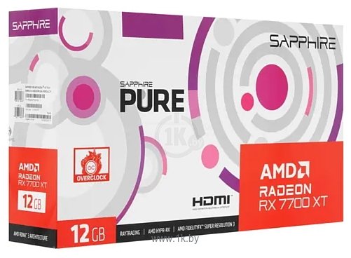 Фотографии Sapphire Pure AMD Radeon RX 7700 XT 12GB (11335-03-20G)