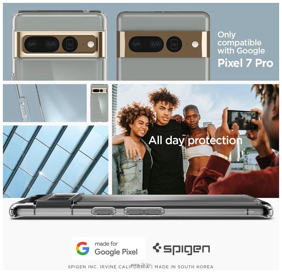 Фотографии Spigen Ultra Hybrid для Pixel 7 Pro ACS04726 (прозрачный)