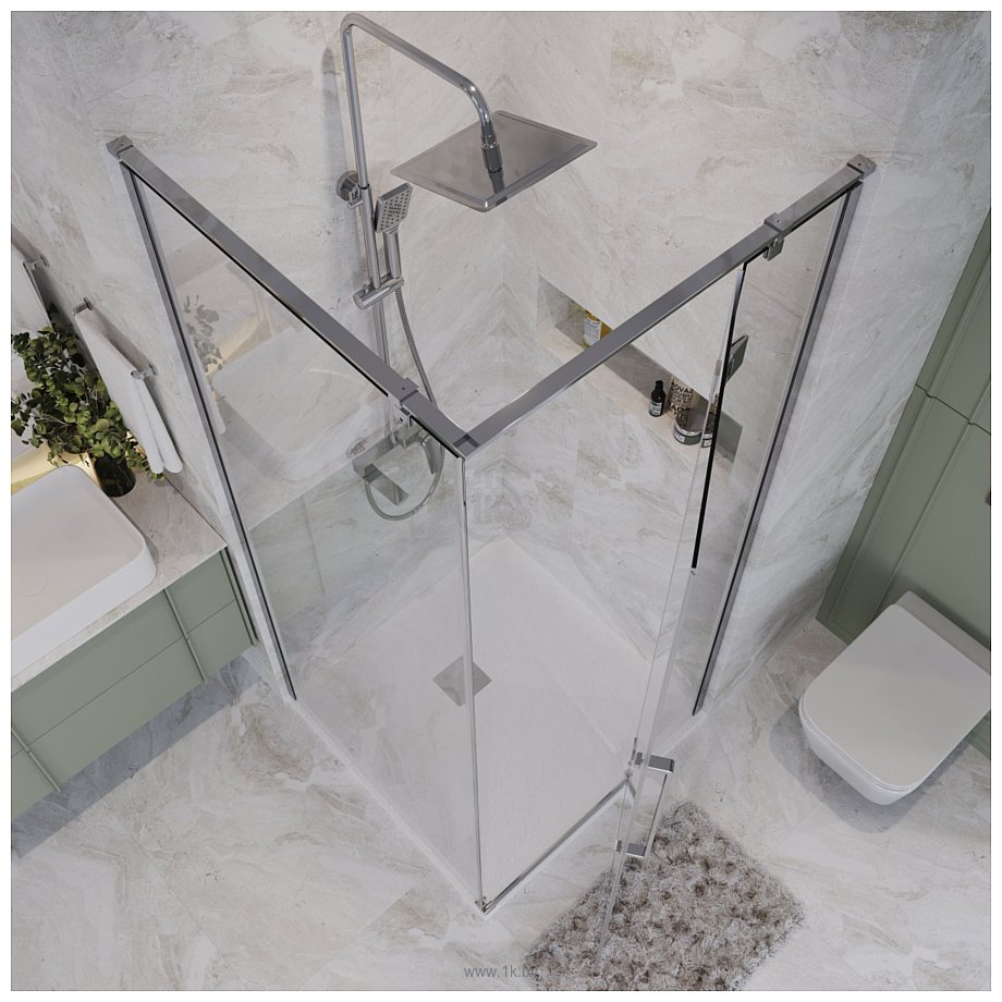 Фотографии Niagara NG-6631-34 90x90x195 (хром/прозрачное стекло) Фотографии Niagara NG-6631-34 90x90x195 (хром/прозрачное стекло)