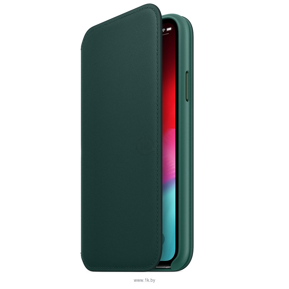Фотографии Apple Leather Folio для iPhone XS Forest Green