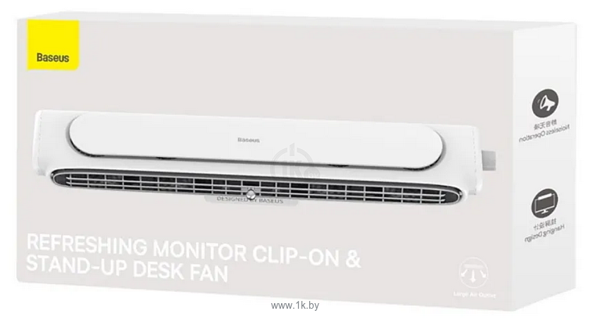 Фотографии Baseus Refreshing Monitor Clip-On & Stand-Up Desk Fan (белый)