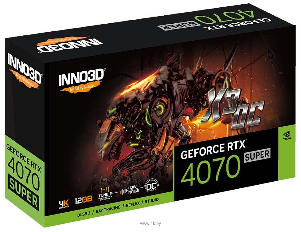 Фотографии Inno3D GeForce RTX 4070 Super Twin X3 OC (N407S3-126XX-186162L)