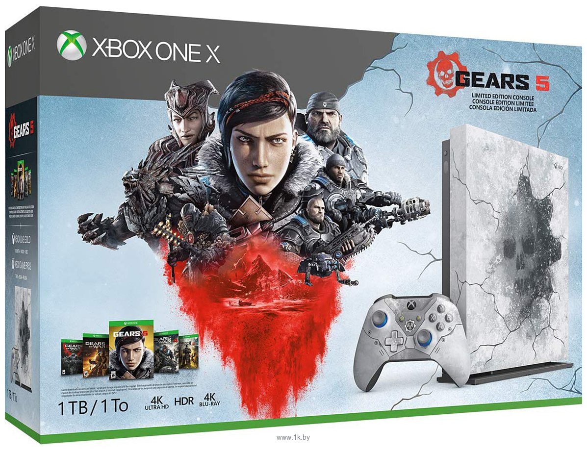 Фотографии Microsoft Xbox One X 1 ТБ Gears 5 Limited Edition