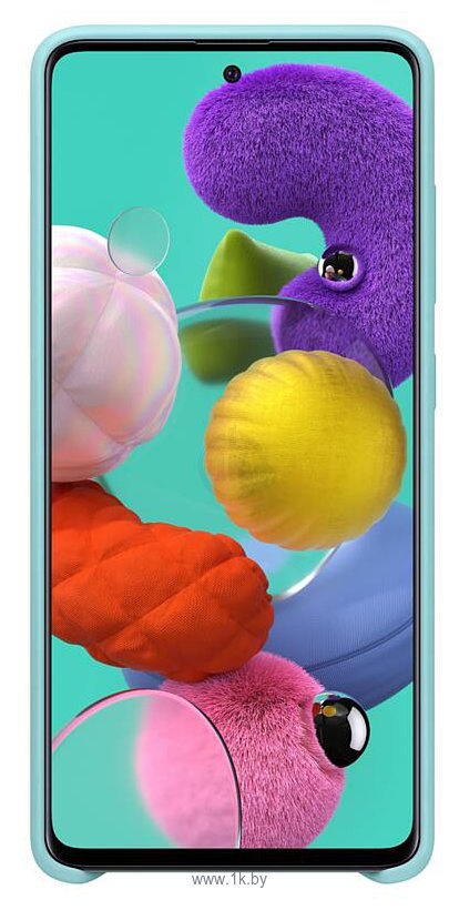 Фотографии Samsung Silicone Cover для Samsung Galaxy A51 (голубой)