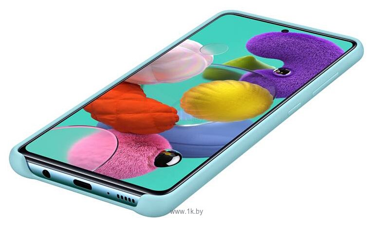 Фотографии Samsung Silicone Cover для Samsung Galaxy A51 (голубой)