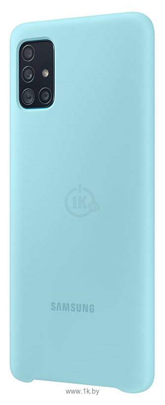Фотографии Samsung Silicone Cover для Samsung Galaxy A51 (голубой)