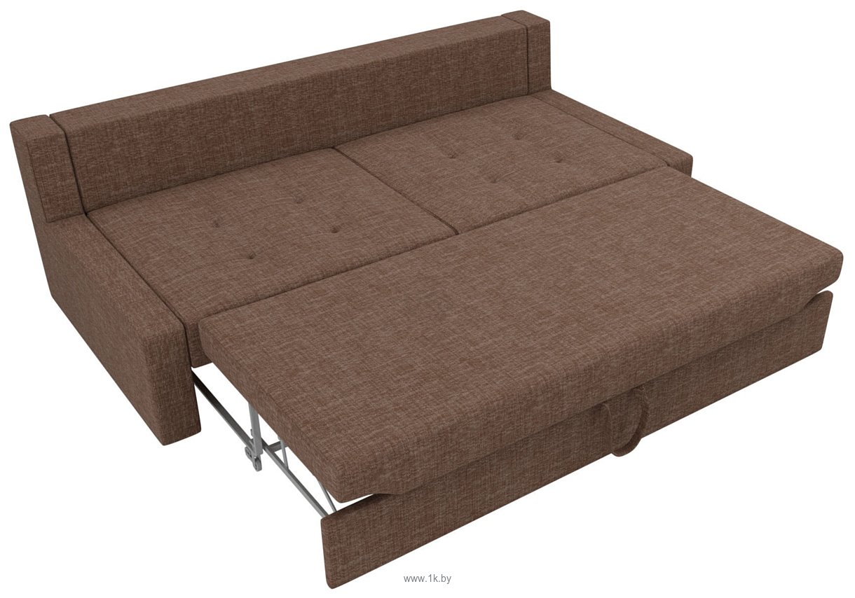 Фотографии Лига диванов Мартин 102817 (рогожка, коричневый/бежевый)