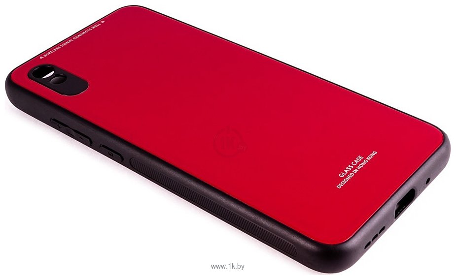 Фотографии Case Glassy для Xiaomi Redmi 9A (красный)