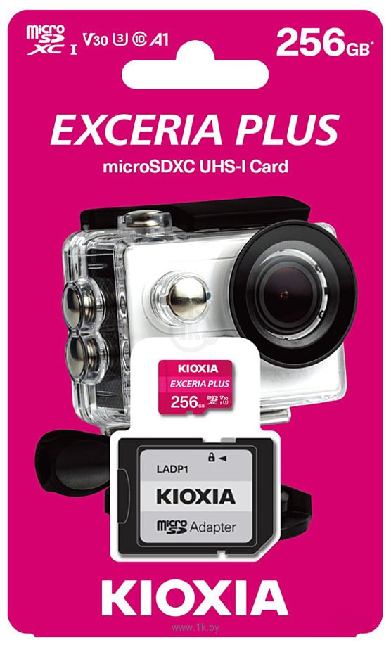 Фотографии Kioxia Exceria Plus microSDXC LMPL1M256GG2 256GB (с адаптером)