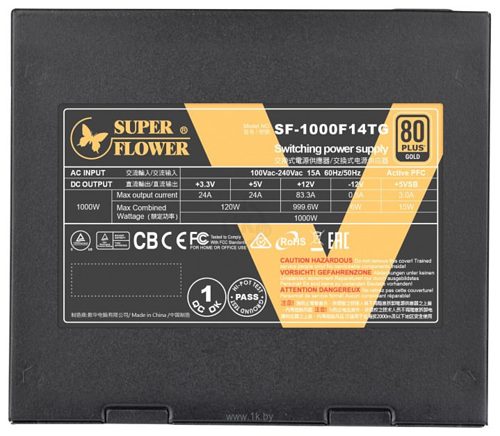 Фотографии Super Flower Leadex V Gold Pro Black 1000W SF-1000F14TG v2.0