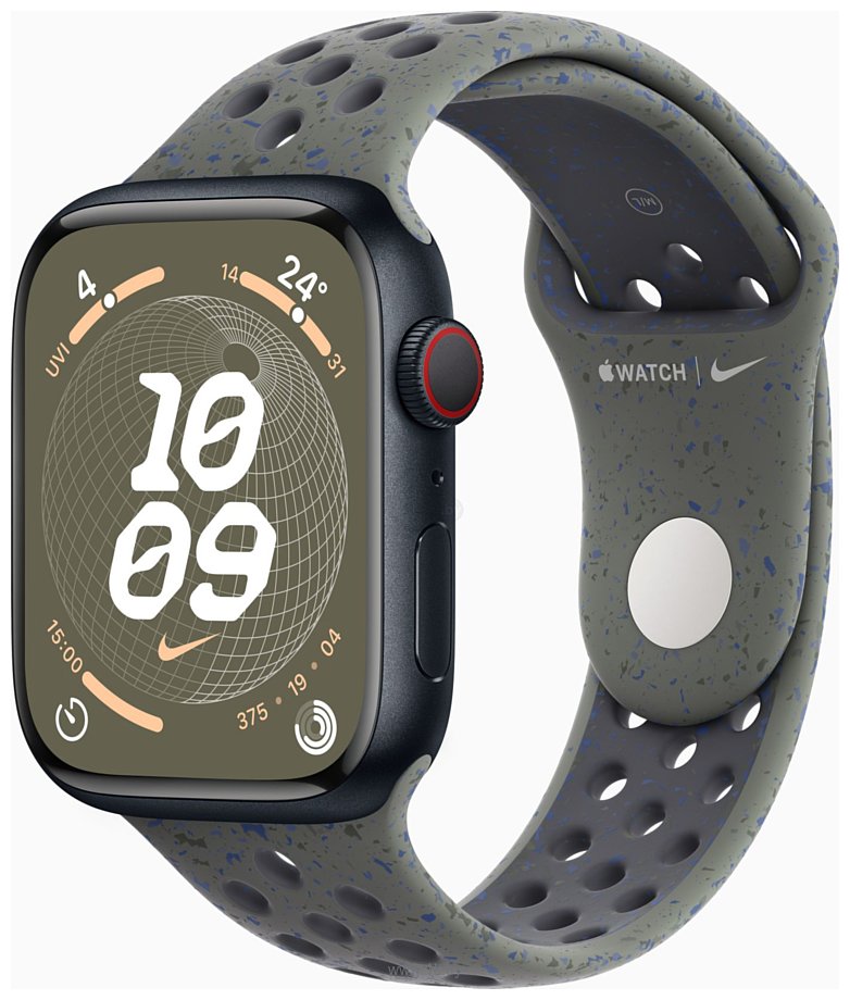 Фотографии Apple Watch Series 9 LTE 45 мм (алюминиевый корпус, спортивный Nike S/M)