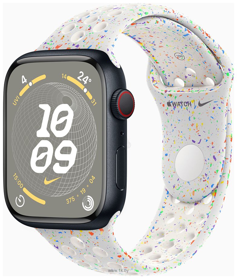 Фотографии Apple Watch Series 9 LTE 45 мм (алюминиевый корпус, спортивный Nike S/M)