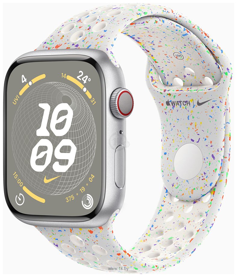 Фотографии Apple Watch Series 9 LTE 45 мм (алюминиевый корпус, спортивный Nike S/M)