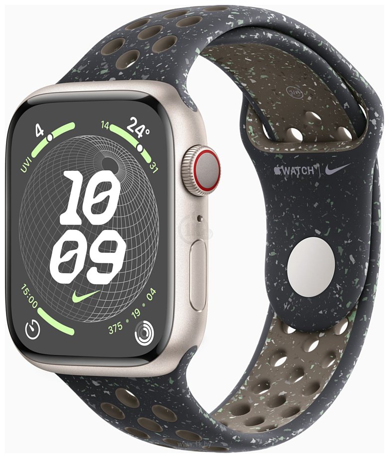 Фотографии Apple Watch Series 9 LTE 45 мм (алюминиевый корпус, спортивный Nike S/M)