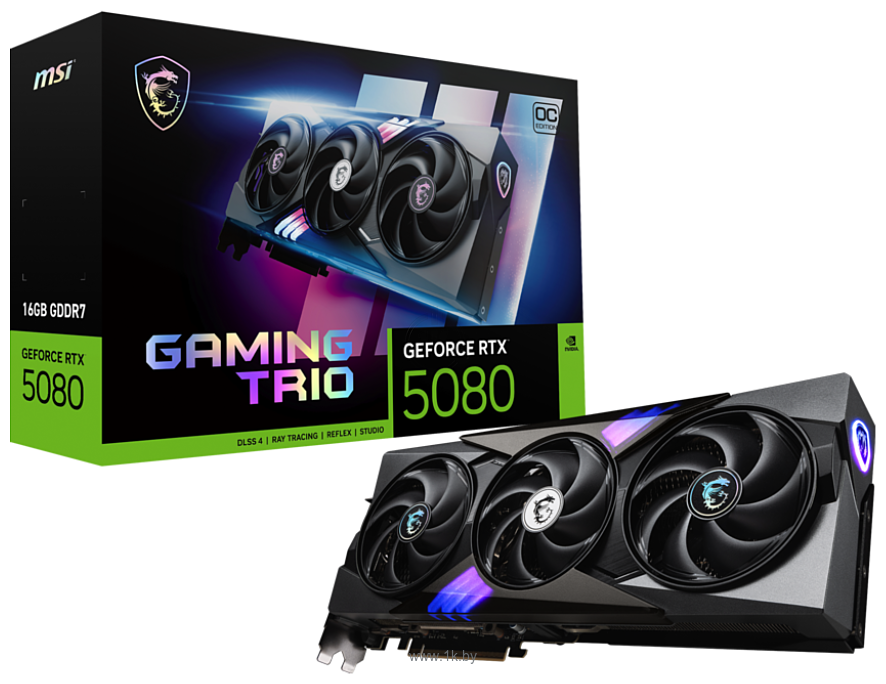 Фотографии MSI GeForce RTX 5080 16G Gaming Trio OC
