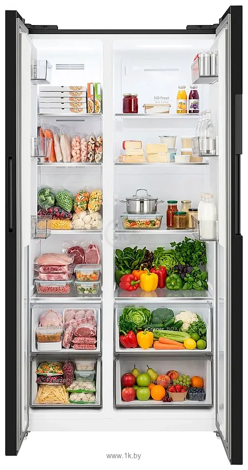 Фотографии Weissgauff WSBS 550 Built-in NoFrost Inverter Black Фотографии Weissgauff WSBS 550 Built-in NoFrost Inverter Black