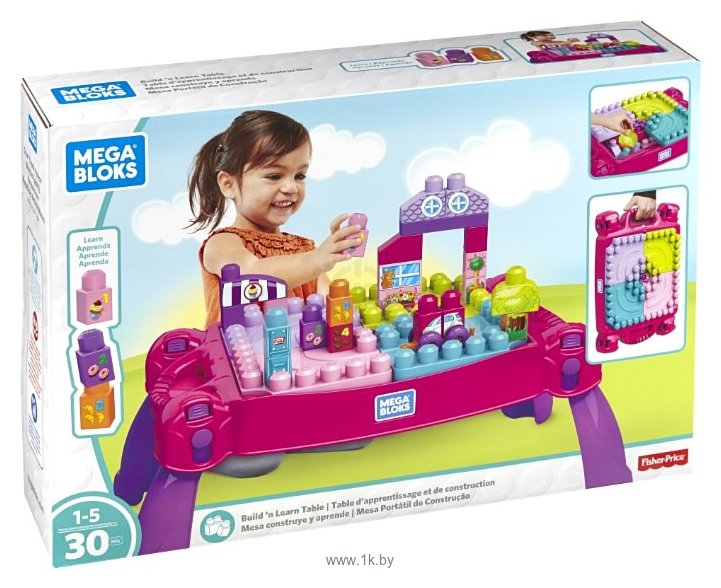Фотографии Mega Bloks Building Basics FFG22 Развивающий столик принцессы