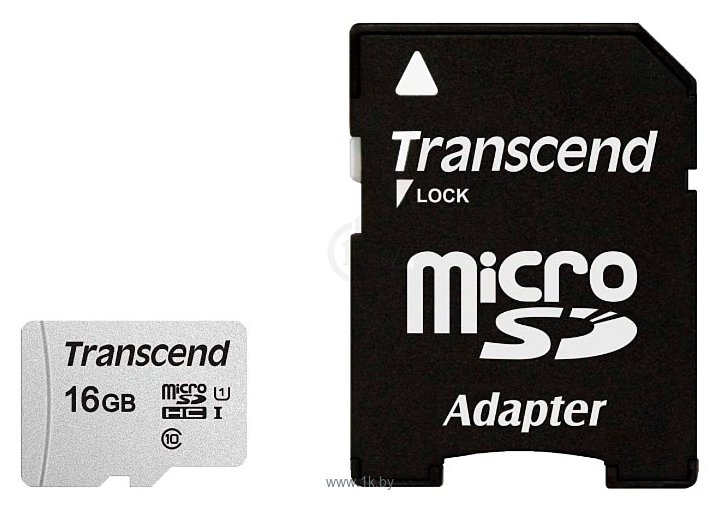 Фотографии Transcend microSDHC 300S 16GB + адаптер