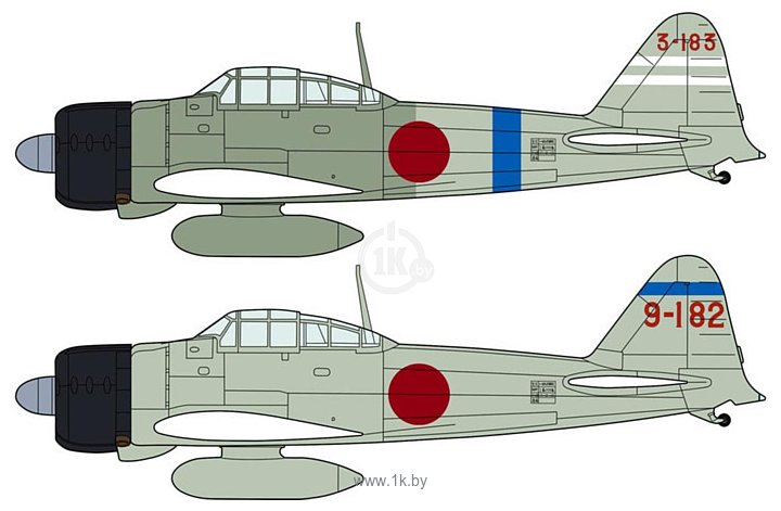 Фотографии Hasegawa Палубный истребитель Mitsubishi A6M2a Zero Fighter (2 kits)